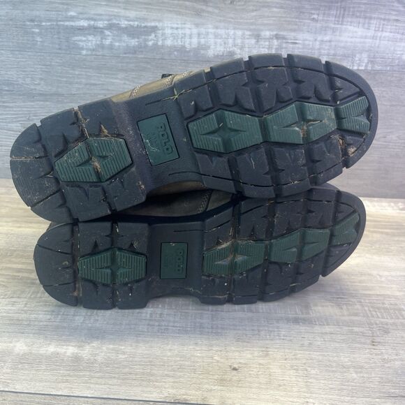 Polo Ralph Lauren Andres Boots Mens 11 D  Lace Up Buckle Zip Leather - Picture 15 of 16